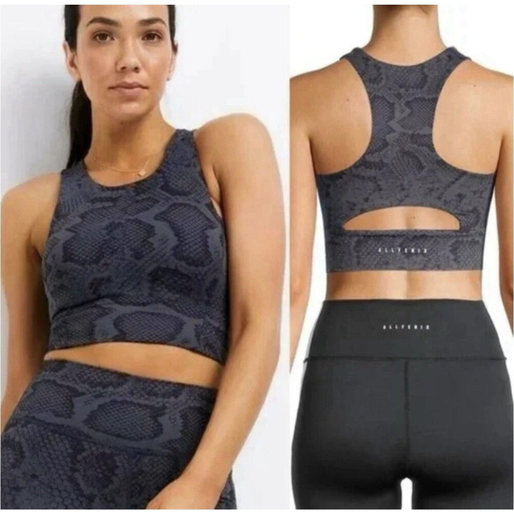 All Fenix Anthropologie Snake Print‎ High Neck Indie Python Bra/Top Size Large